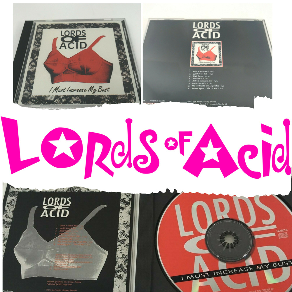 Rare Lords of Acid 'I Must Increase My Bust' 1996 Audio CD, Used, Excellent